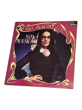Vintage Nana Mouskouri Vinyl 2LP Spotlight On Light Fontana Black Netherlands